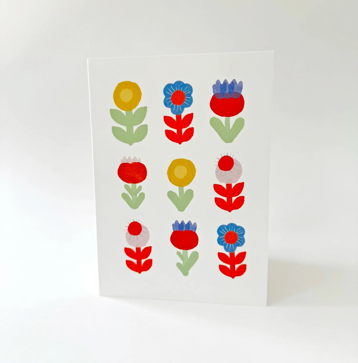 9 Flowers - Blue