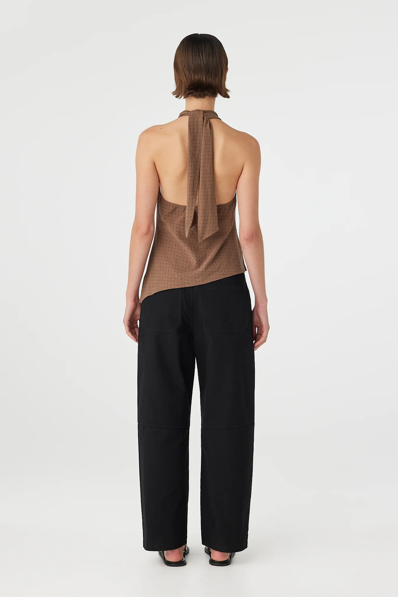Alessia Top - Choc Polka Dot - Image 3