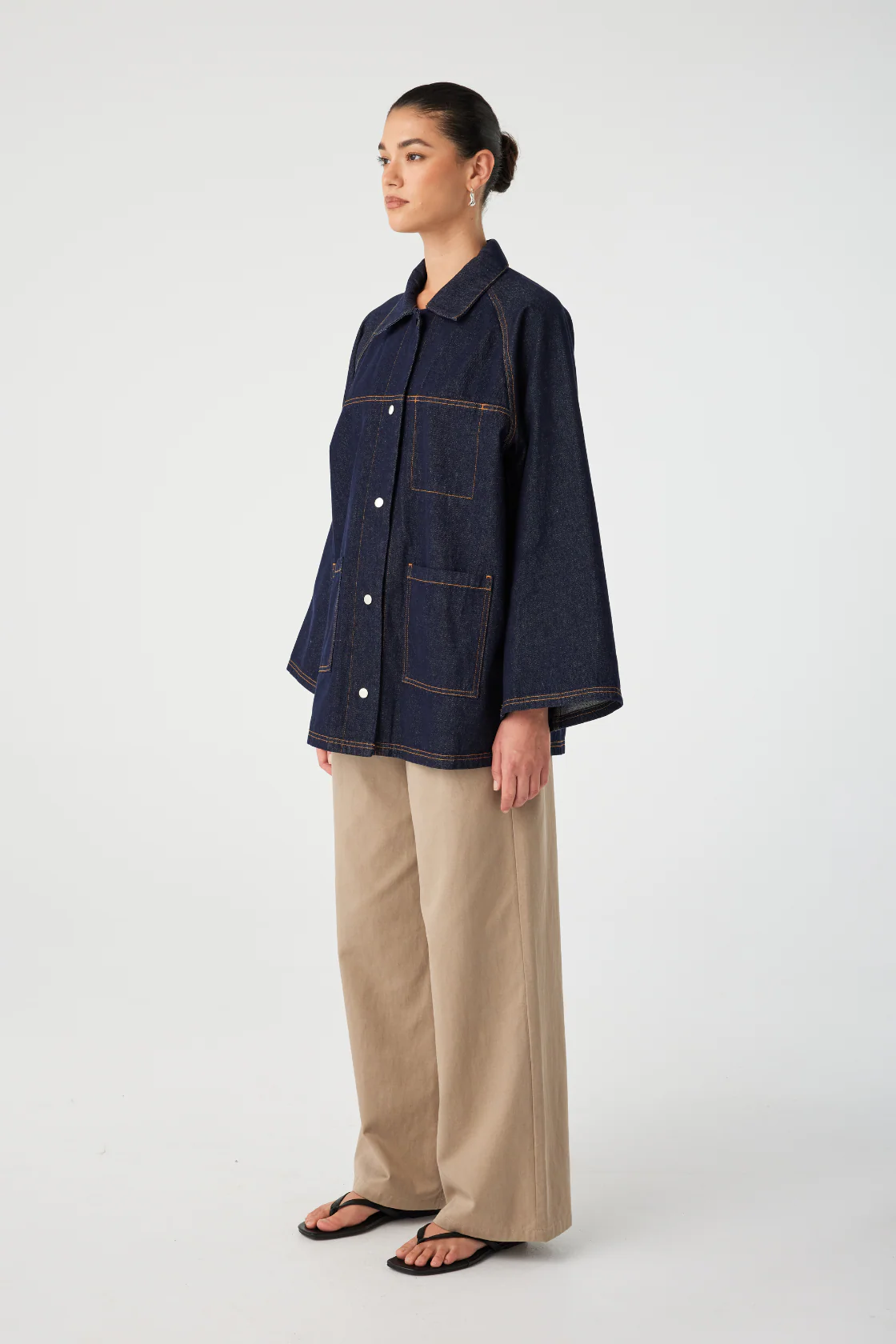 Alma Jacket - Denim - Indigo - Image 5