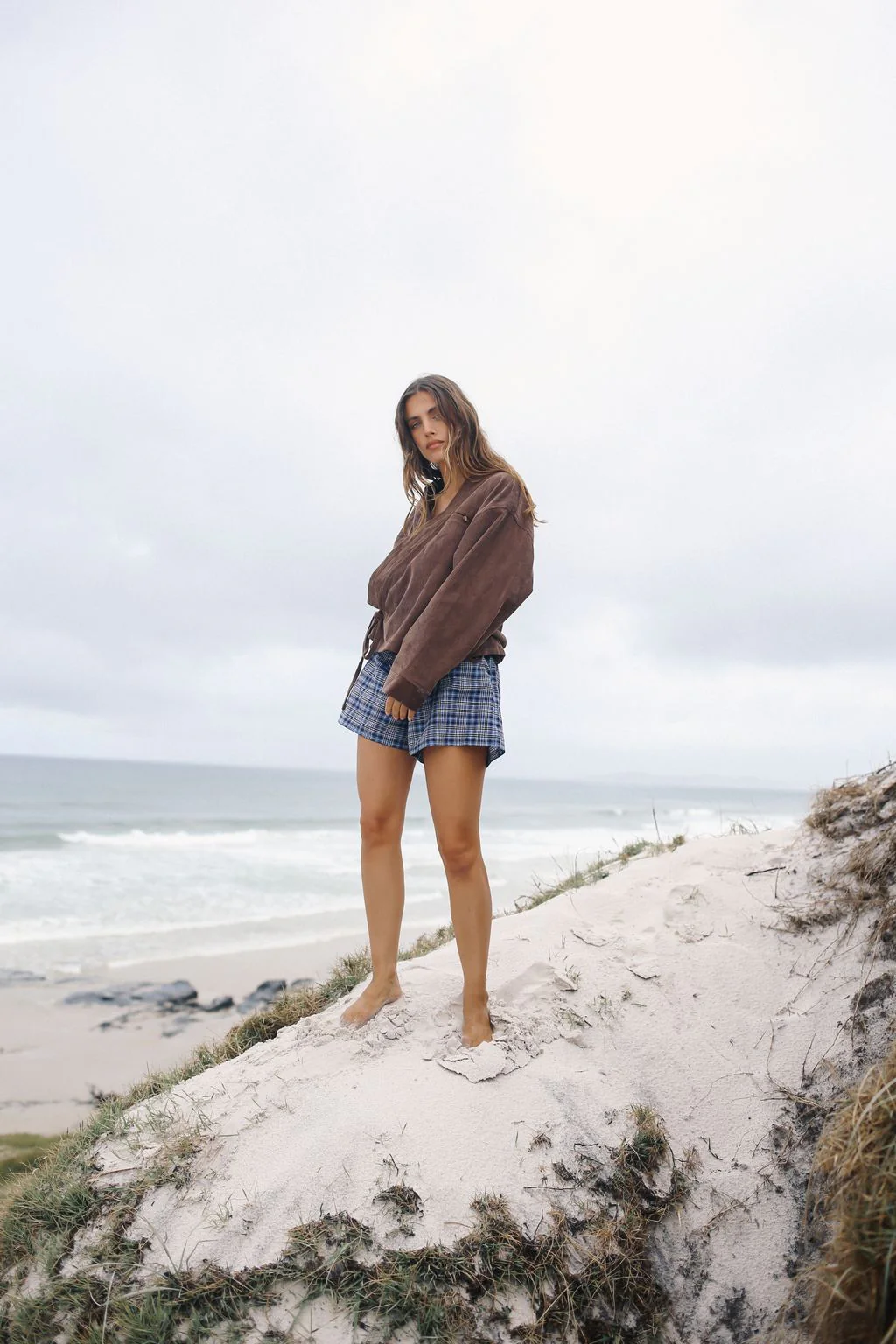 Amber Wrap Jacket - Chocolate - Image 3