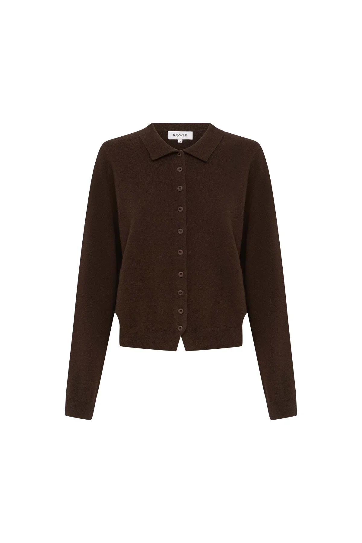Celia Merino Knit Cardigan - Dark Cocao