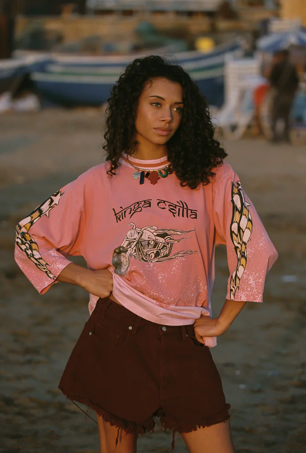 Faded Coral Desert Racer Tee - Image 4