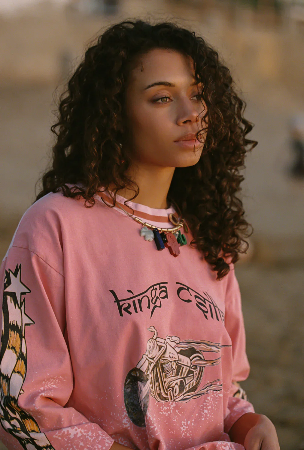 Faded Coral Desert Racer Tee - Image 5