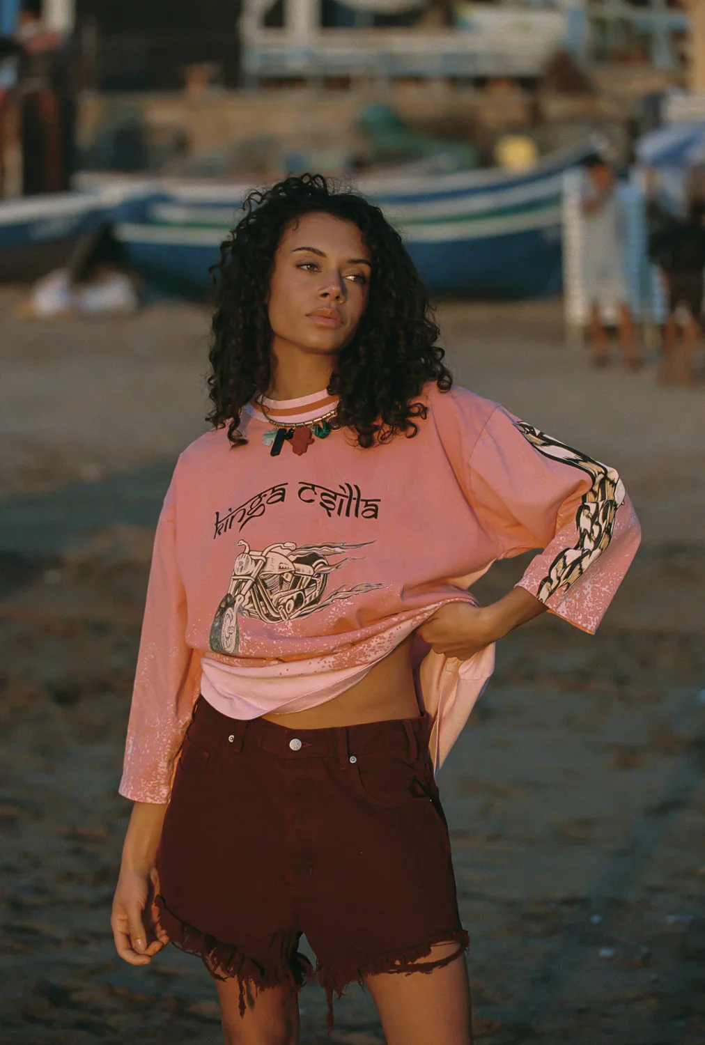 Faded Coral Desert Racer Tee - Image 6