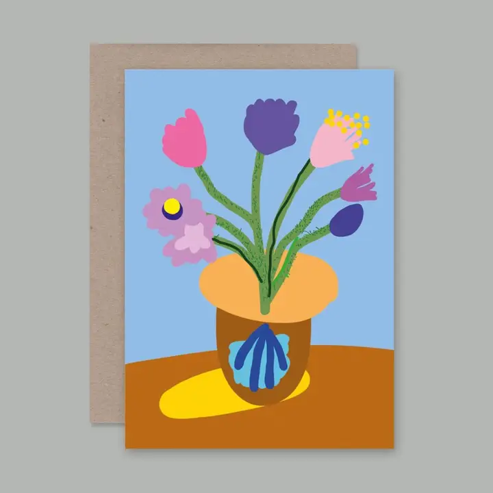 Flowers In A Vase Card