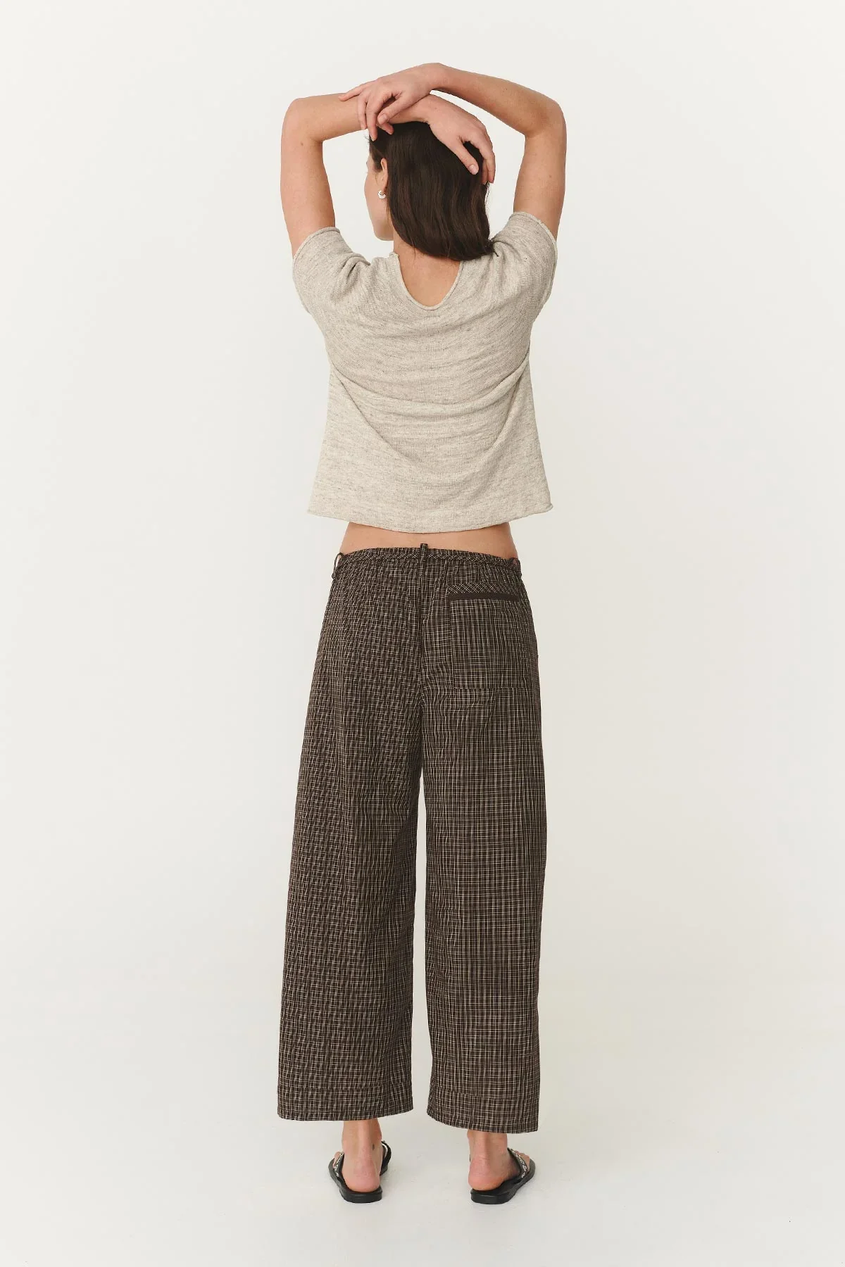 Gabe Lounge Pants - Cacao Check - Image 5