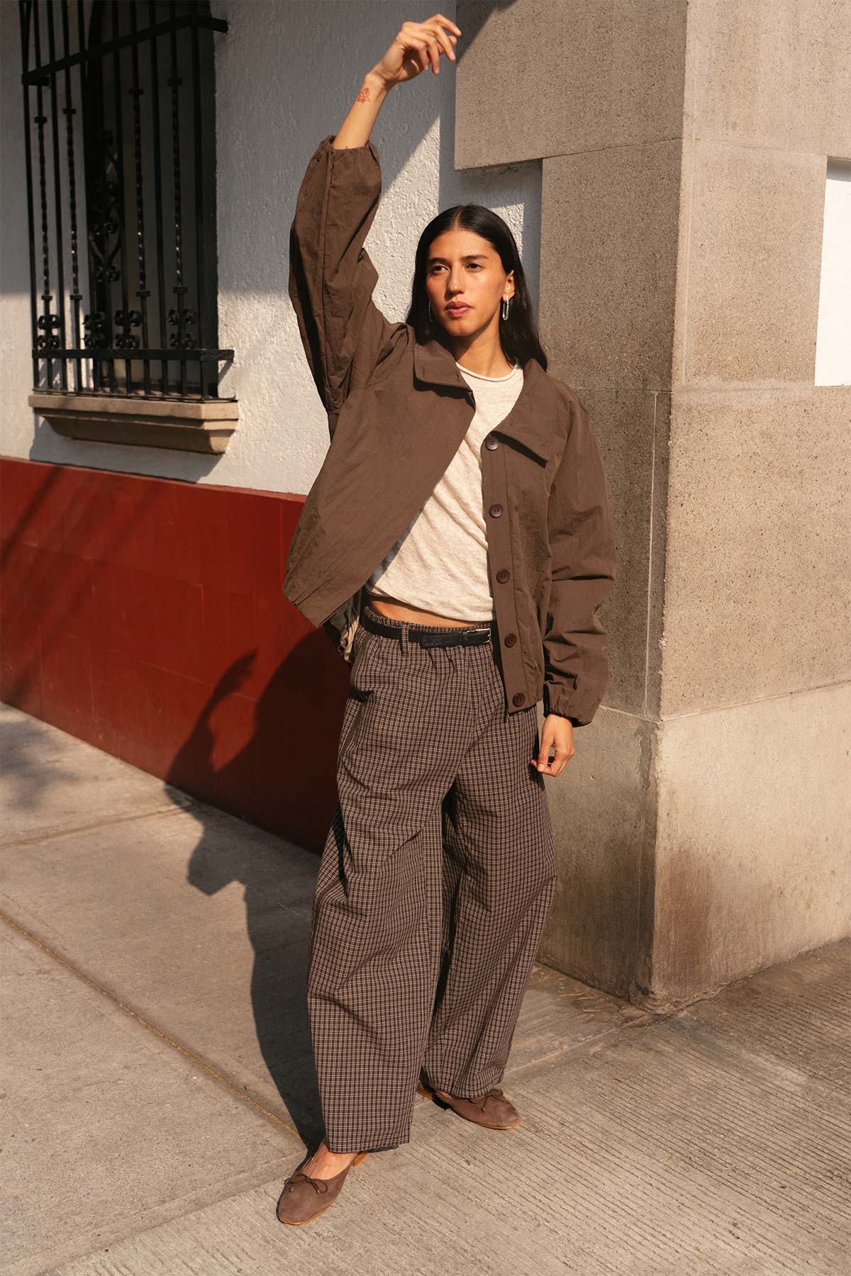 Gabe Lounge Pants - Cacao Check - Image 6