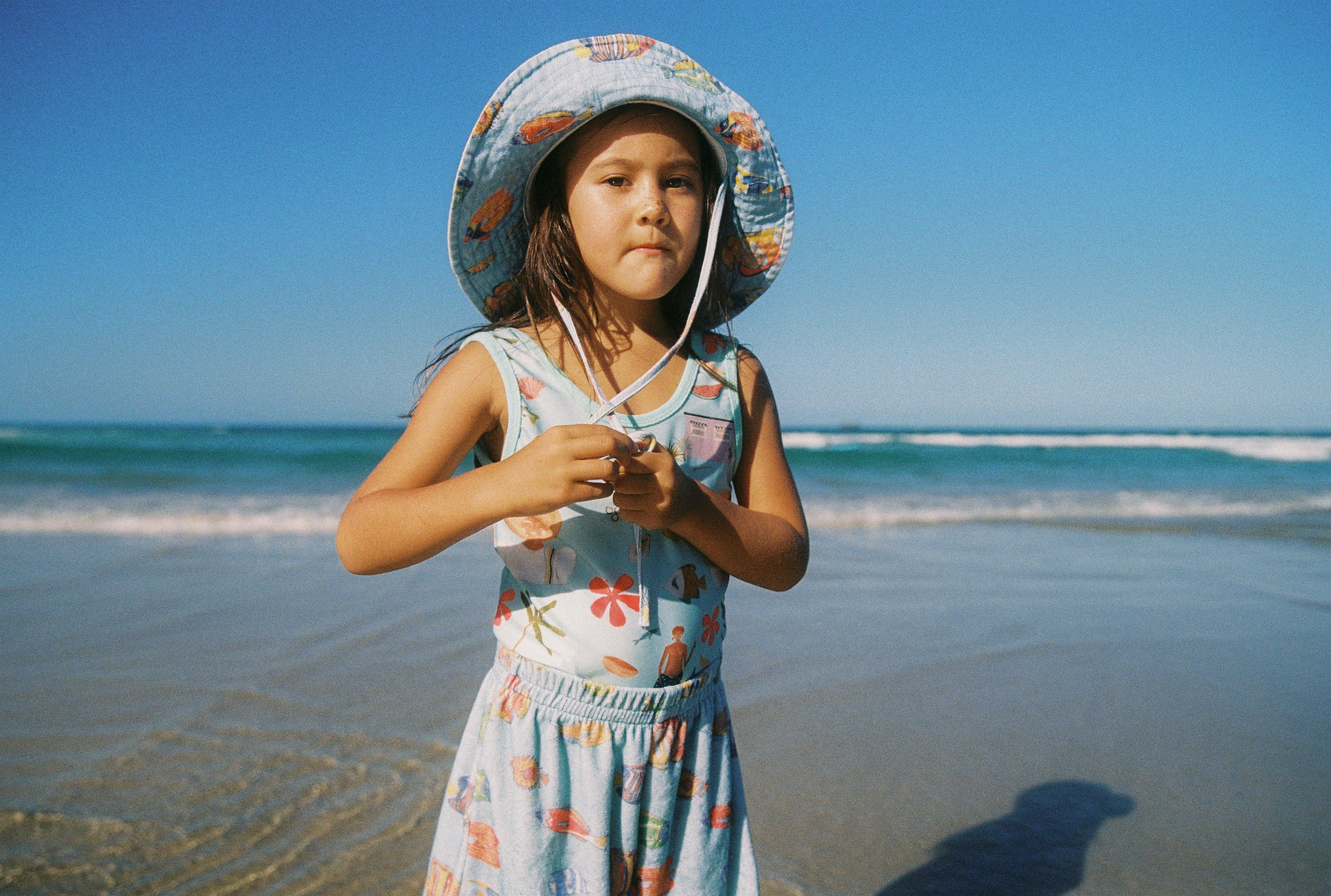 Kids Terry Vintage Fish Shorts - Image 5