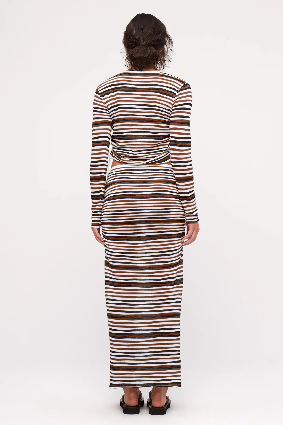 Knit Skirt - Black Stripe - Image 4