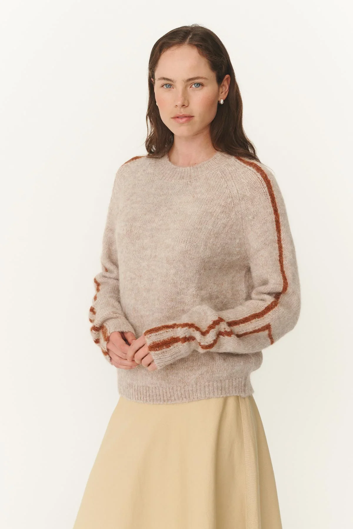 Lana Knit Jumper - Fawn - Image 3