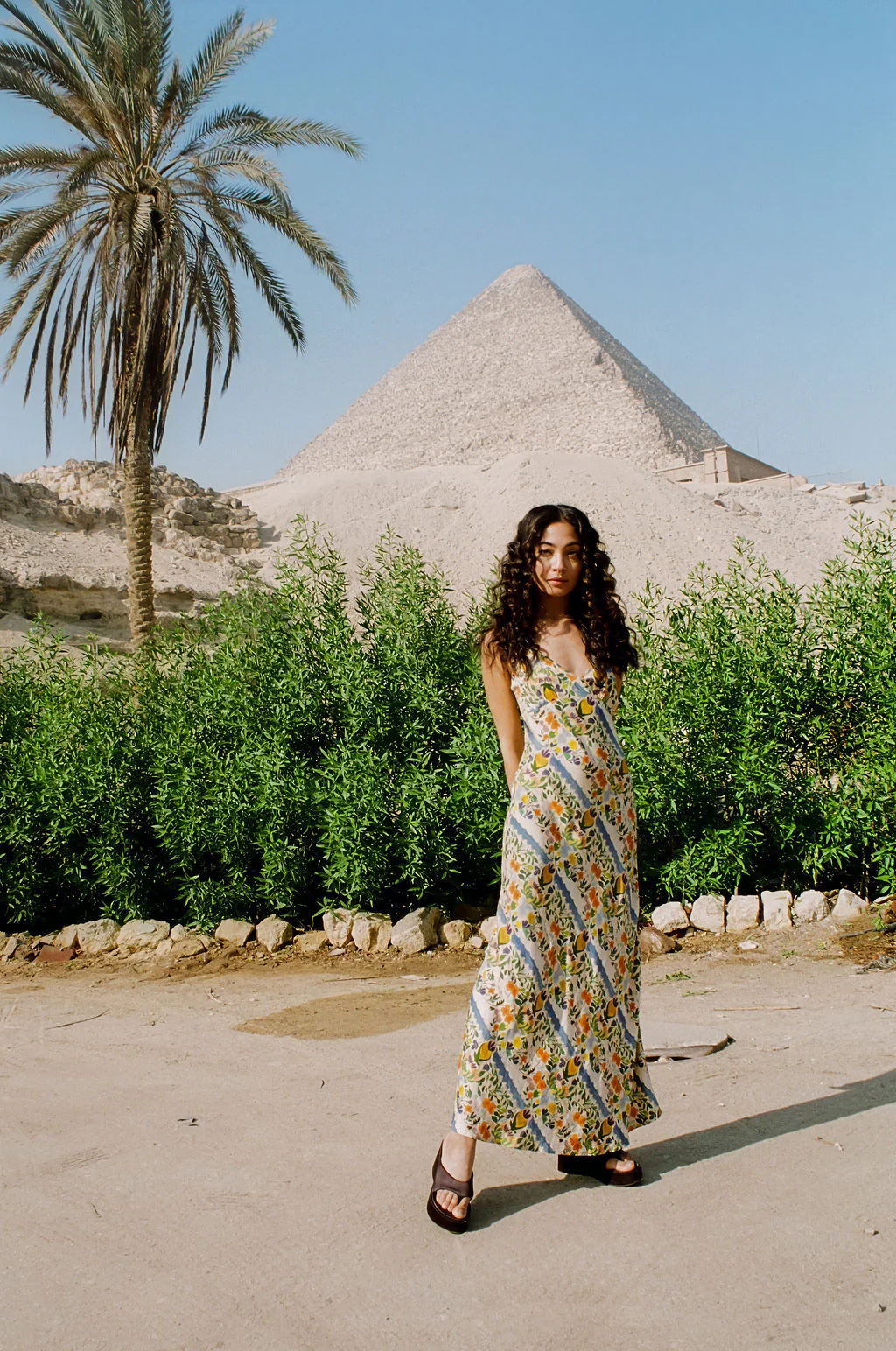 Limone Triangle Slip Dress - Image 9