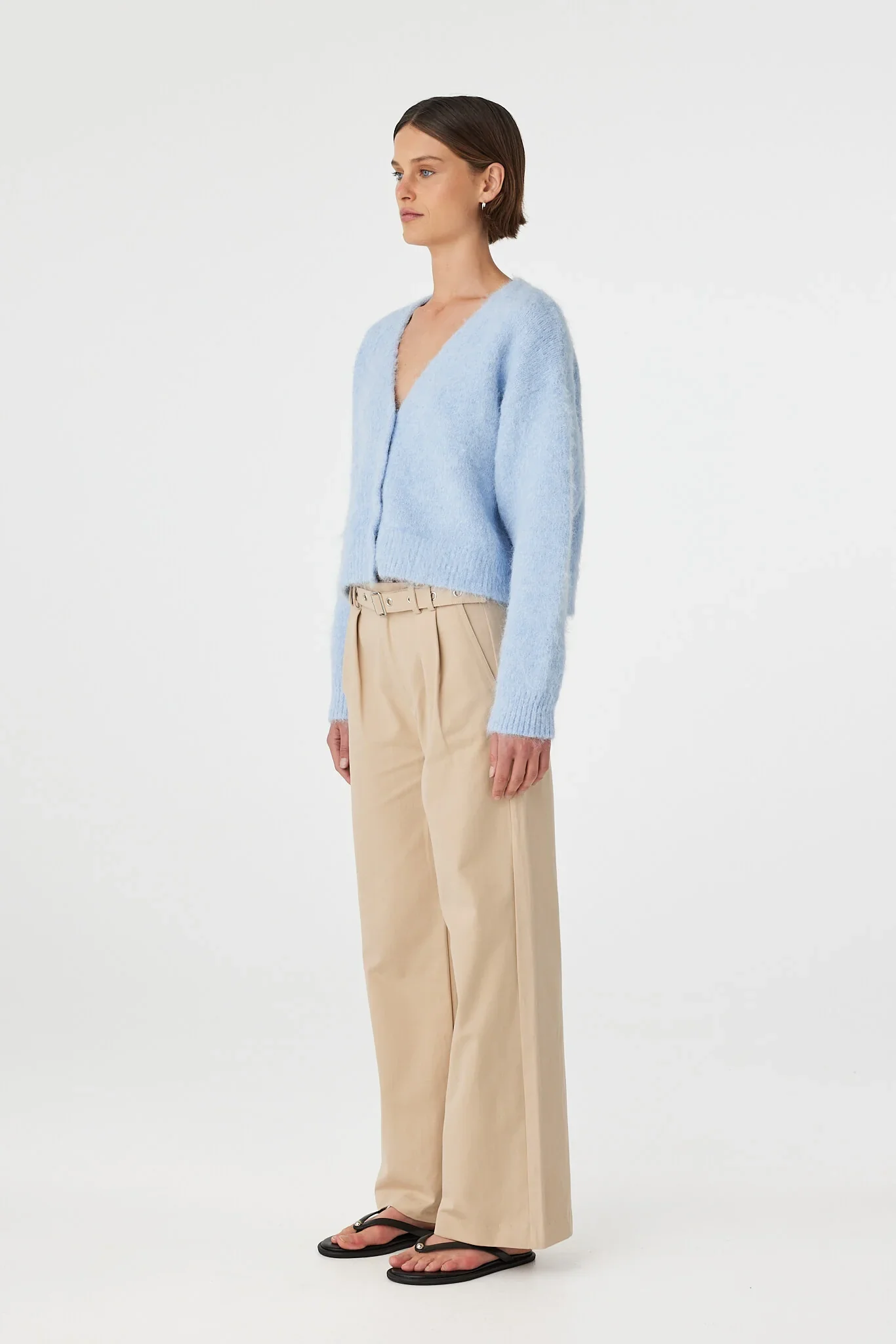 Liora Fluffy Cardigan - Sky - Image 3