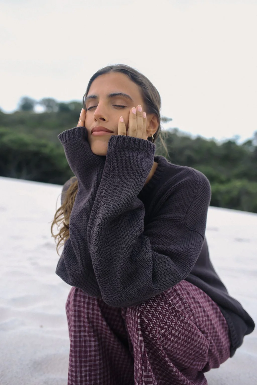 Lucia Knit Jumper- Mocha - Image 2