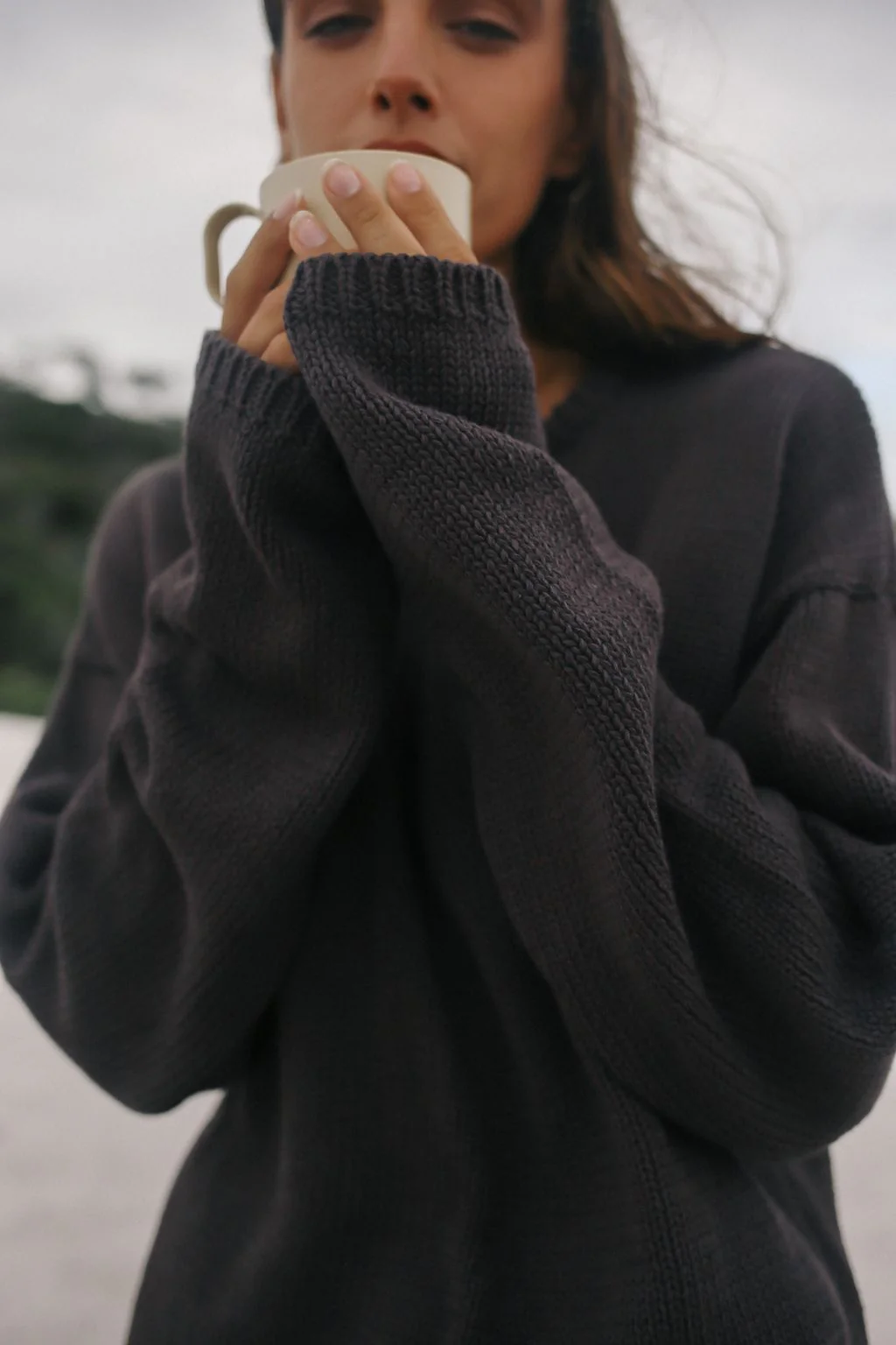 Lucia Knit Jumper- Mocha - Image 4