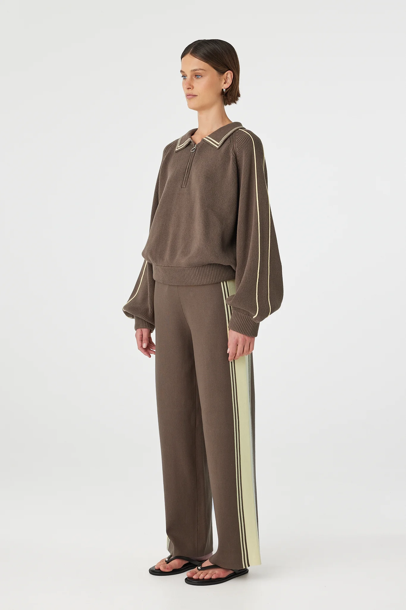 Nella Zip Sweater - Pavement and Butter - Image 4