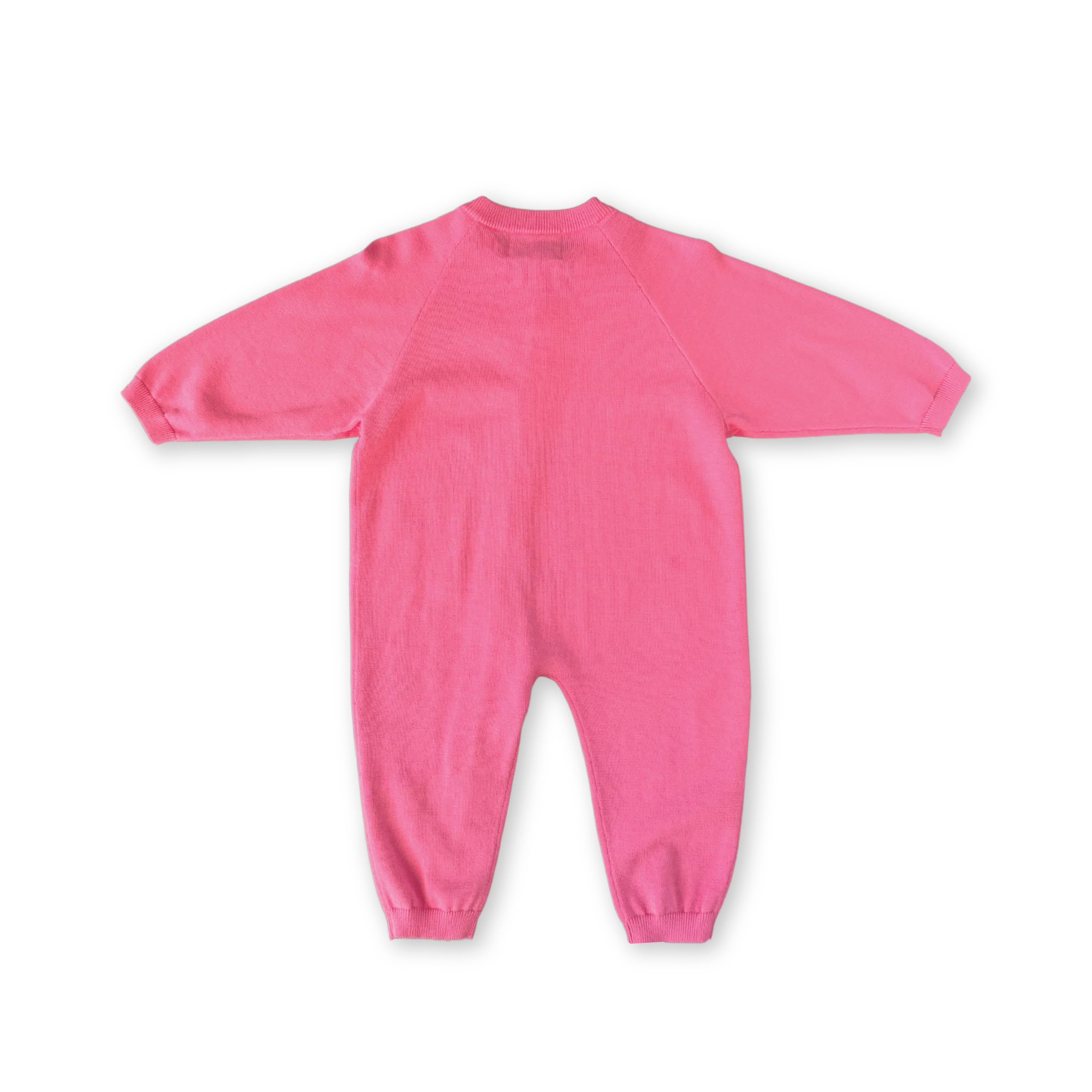 Organic Knit Zipper Starsuit - Sorbet - Image 5
