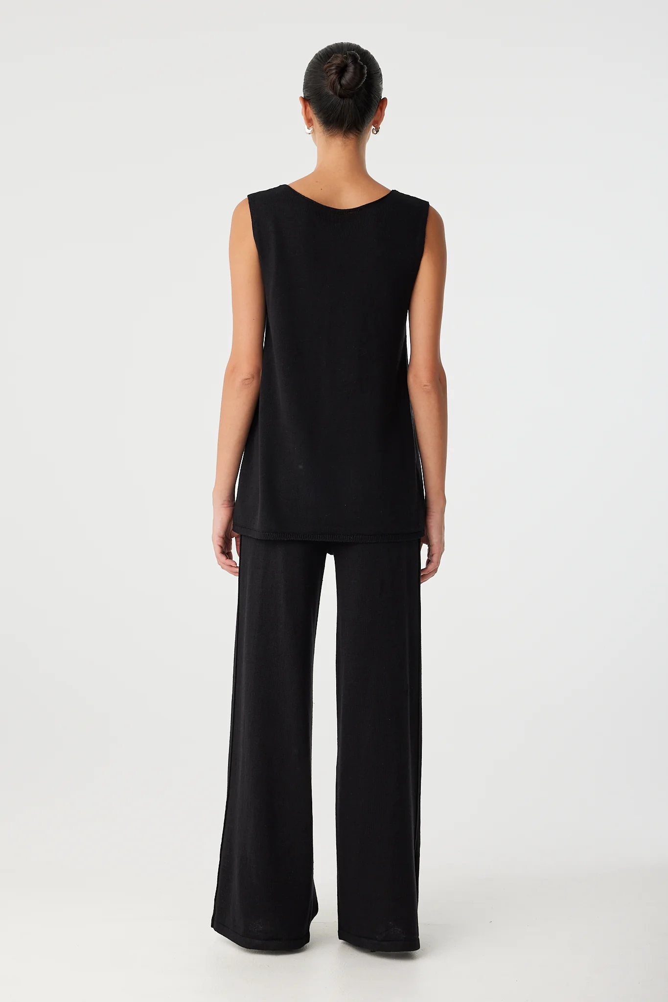Poppy Longline Top - Black - Image 3