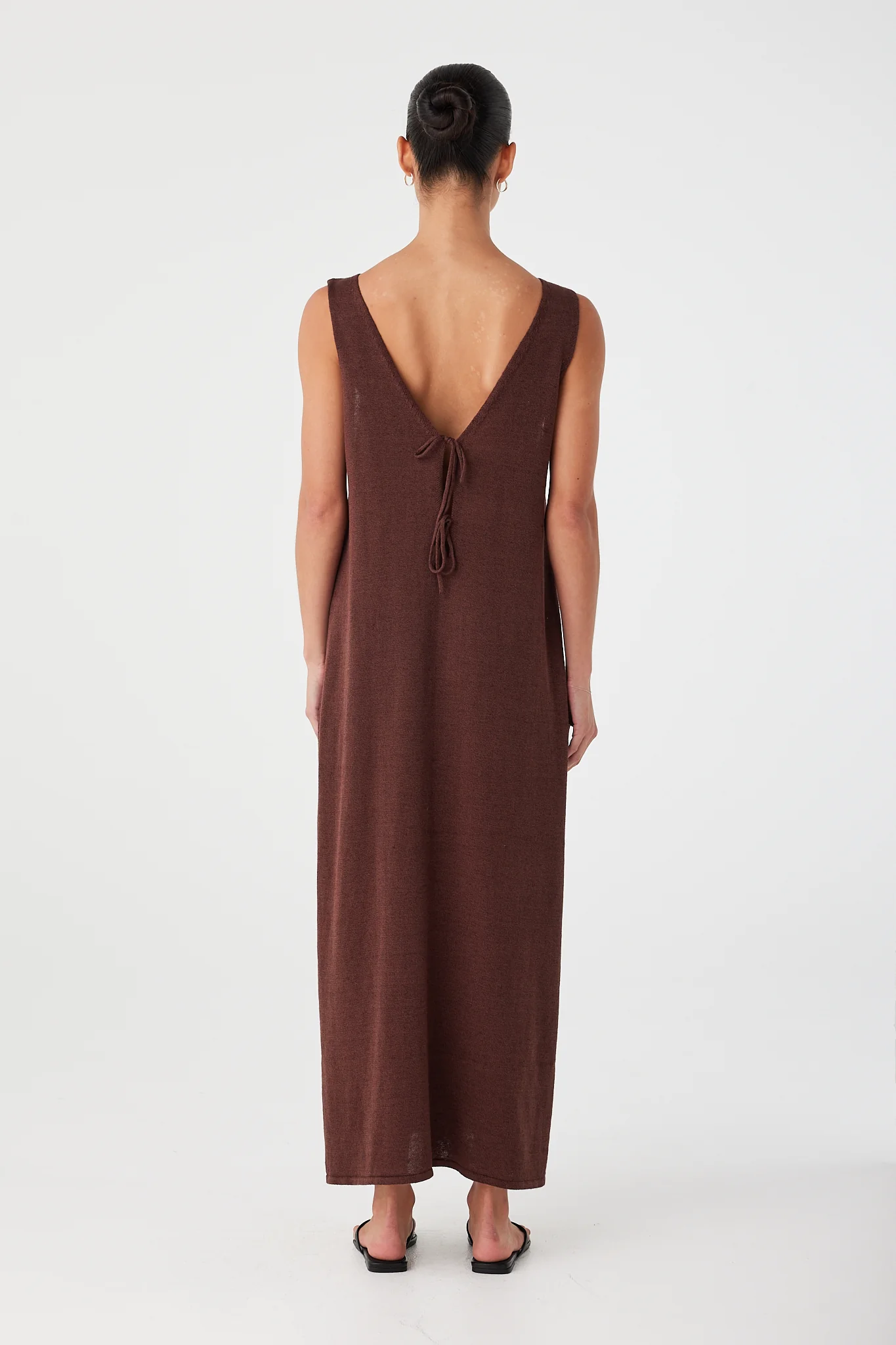 Poppy Maxi Dress - Chocolate - Image 10