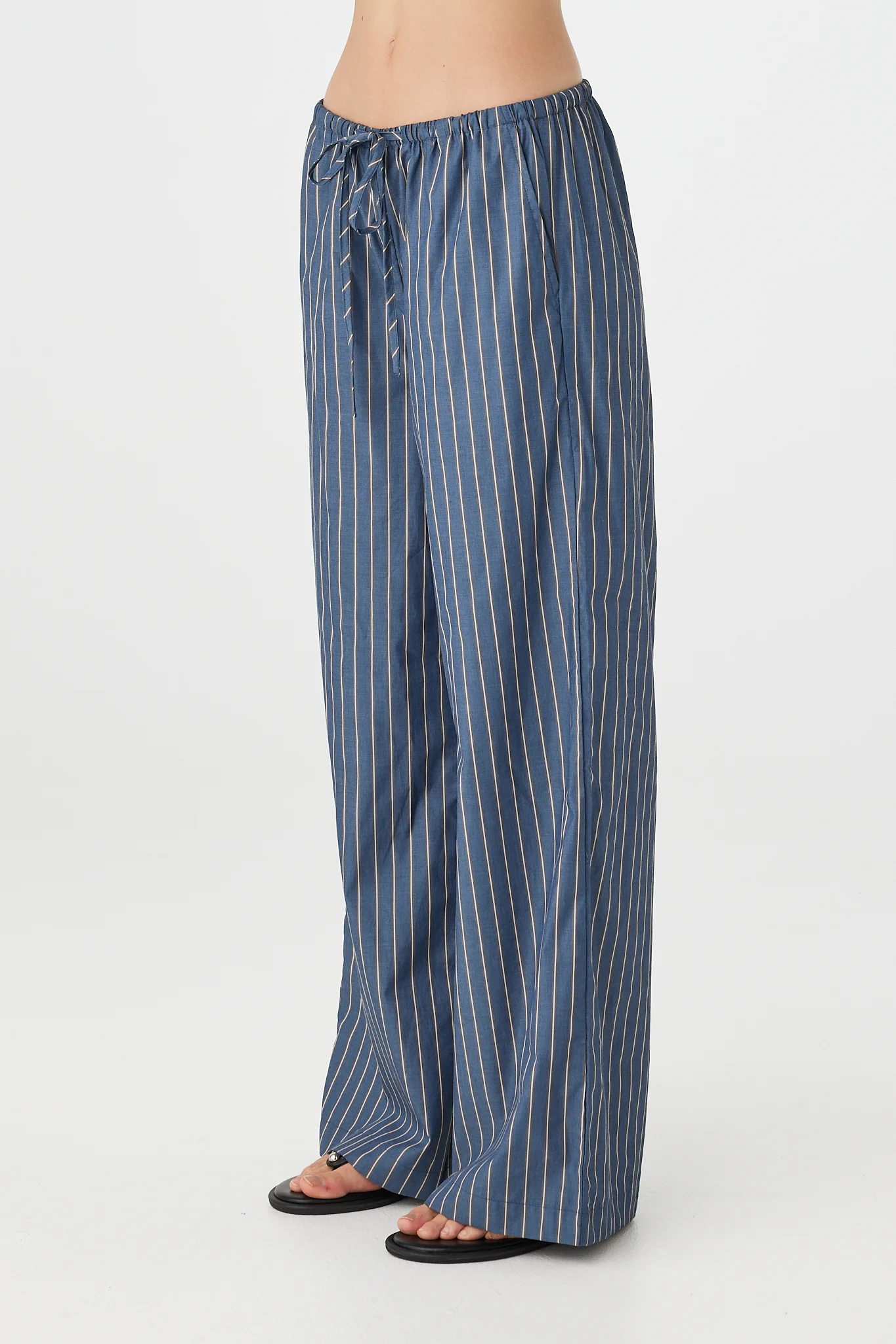 Rae Pants - Muted Blue Stripe - Image 3
