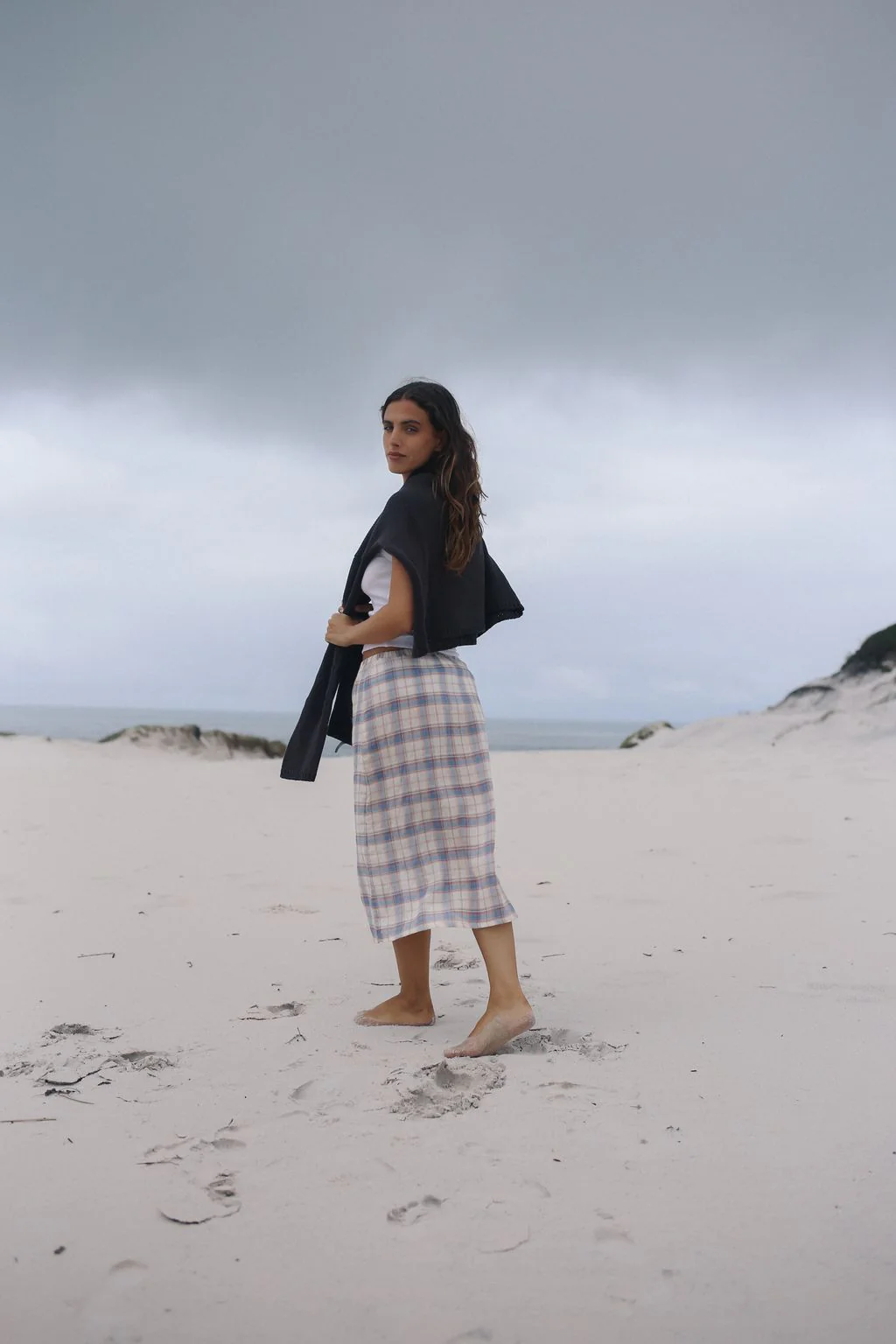 Remi Midi Skirt - Juniper Check - Image 4