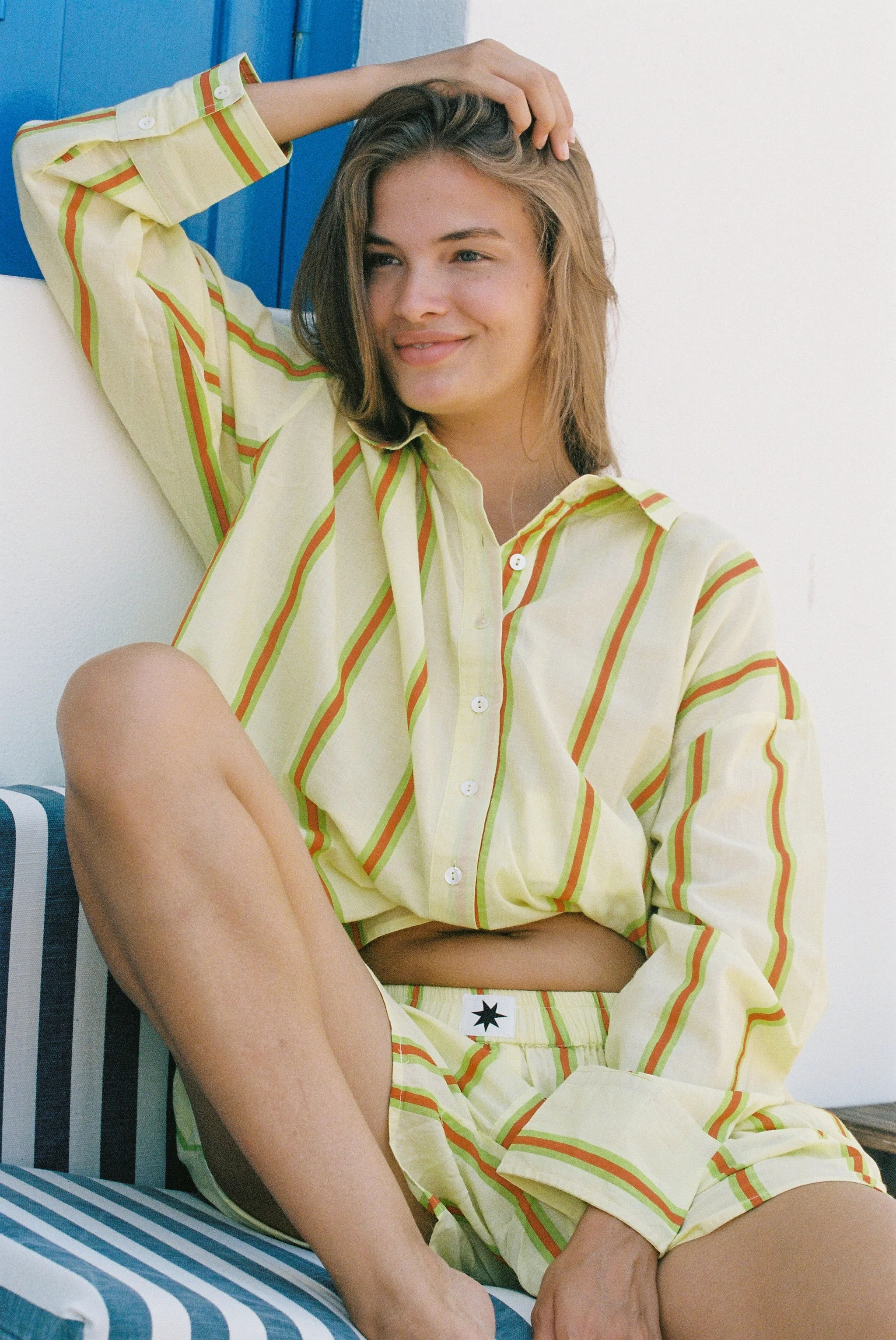 Sandy Stripe Boxer Short - Yellow - Image 3