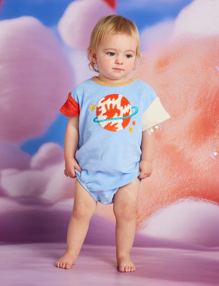 See You In Space Terry Short Sleeve Bodysuit - Image 2