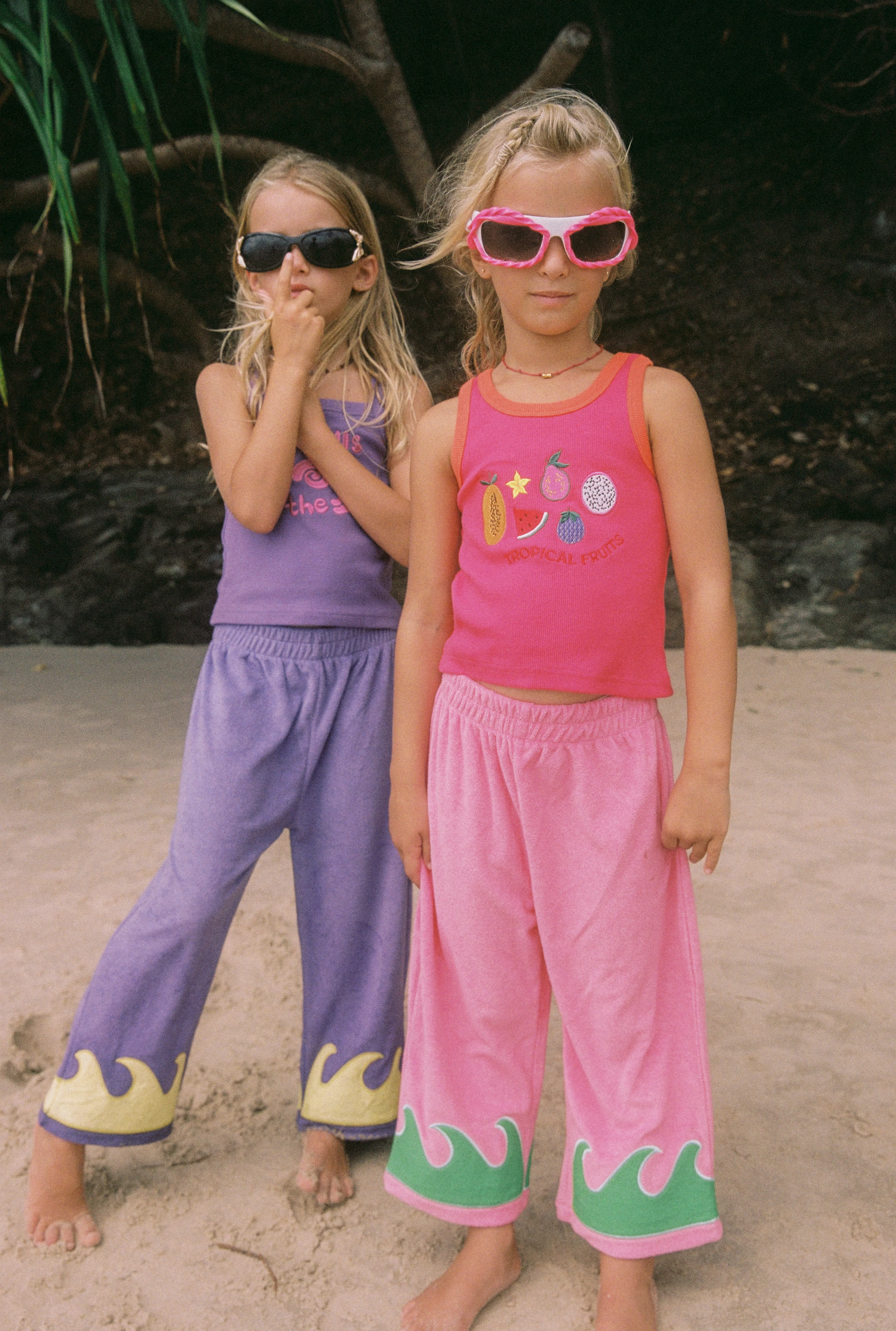 Wave Terry Pants - Guava Reef - Image 3