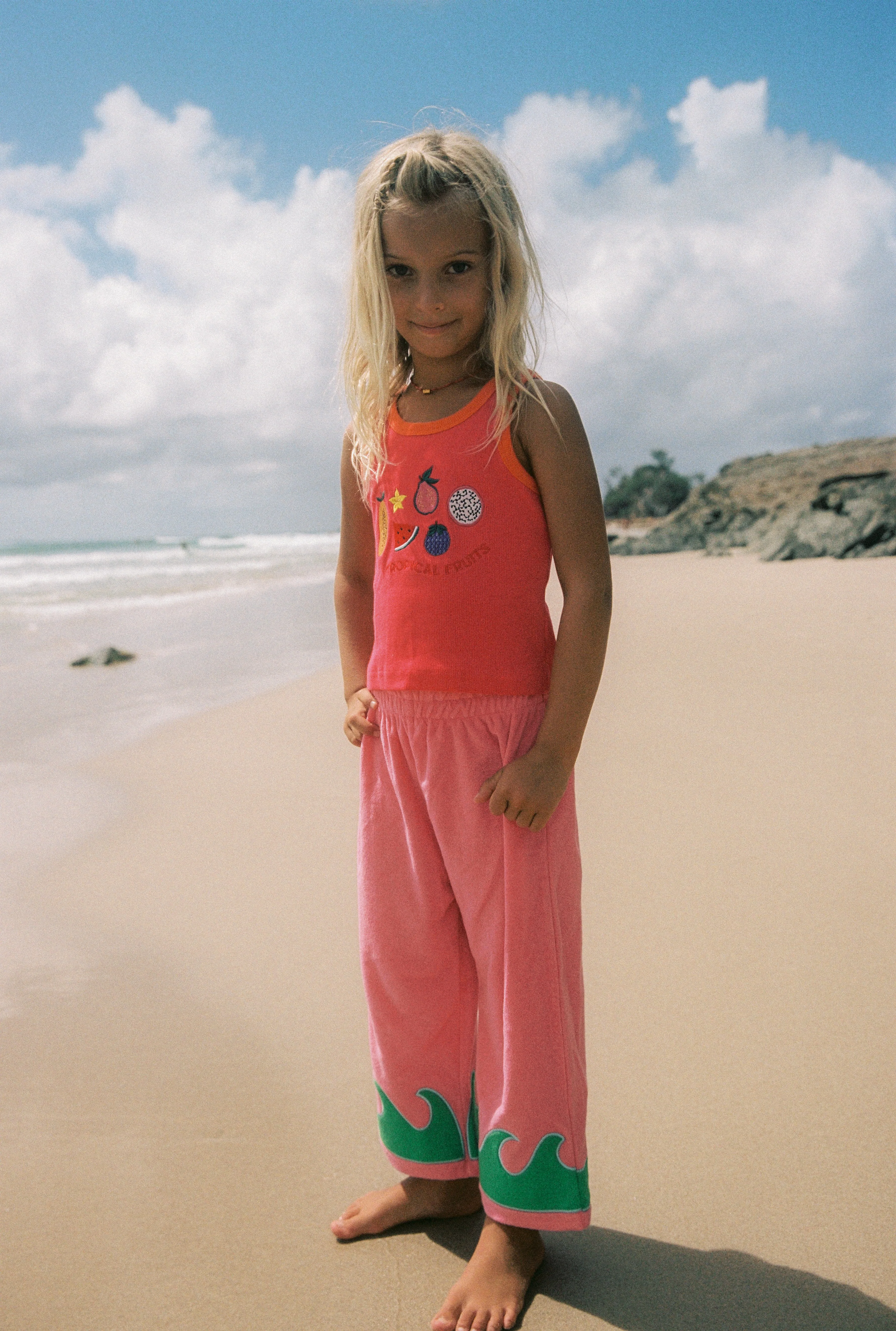 Wave Terry Pants - Guava Reef - Image 7