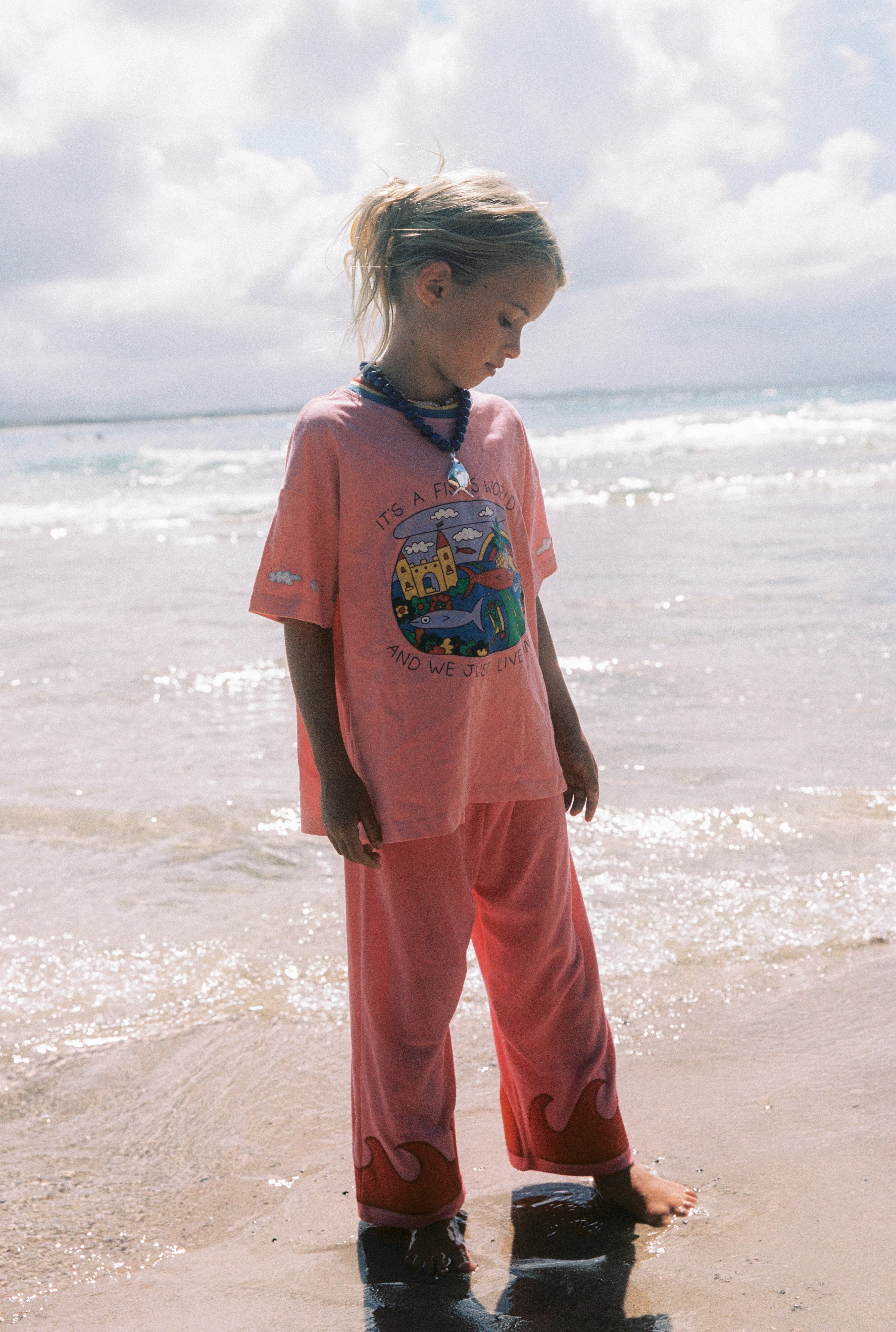 Wave Terry Pants - Coral Crush - Image 6