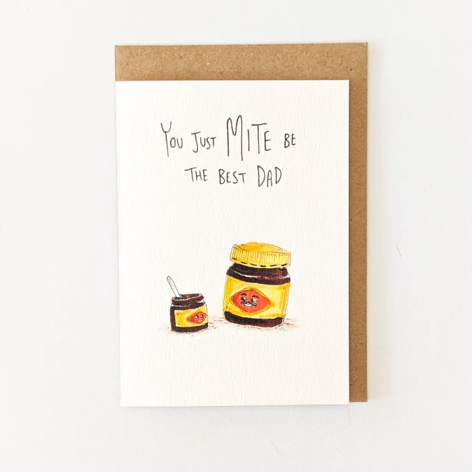 You Just Mite Be the Best Dad Father's Day Card - Image 2